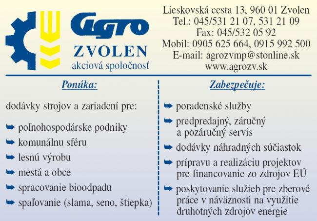 AGRO ZVOLEN a.s.